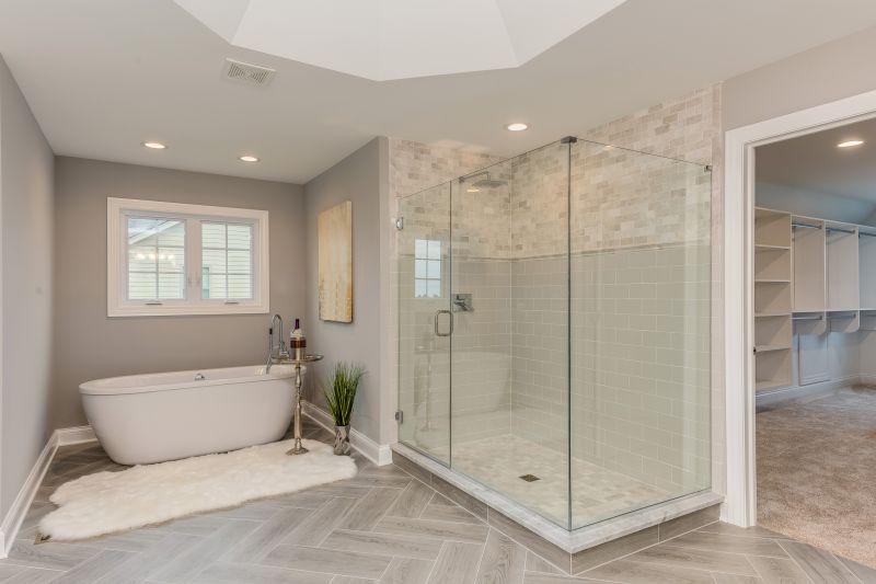 Modern Bathroom with Glass Enclosure