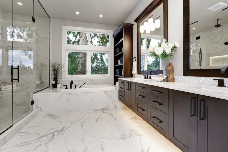 Elegant Vanity with Natural Materials